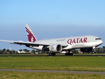 Plane Cargo Airport Qatar Airways Boeing 777